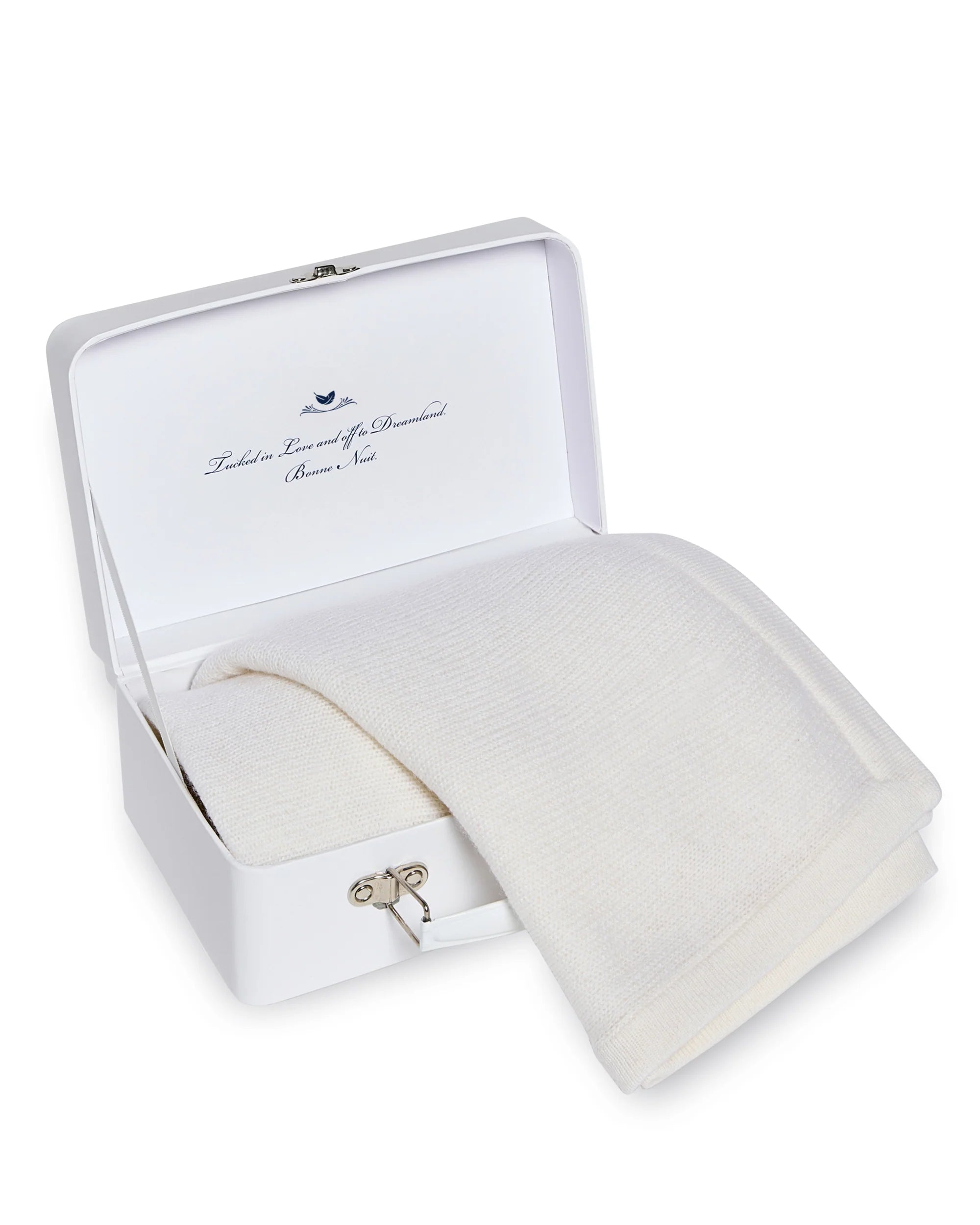 Image of Cashmere Baby Blanket in Ivory